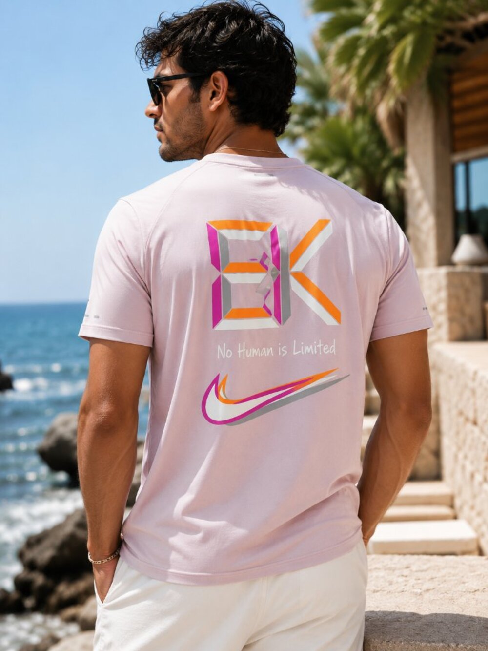 Nike Stride Dri-FIT ADV Eliud Kipchoge Shirt Medium Pink "No Human Is Limited"